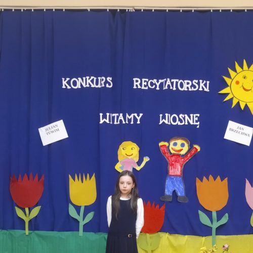 Konkurs recytatorski w Szkole Filialnej w Sochoniach